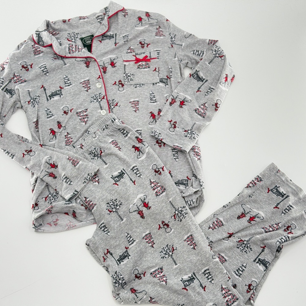 Laura Ashley Women S Pajama Set Winter Festive Long Sleeve Cozy Loungewear